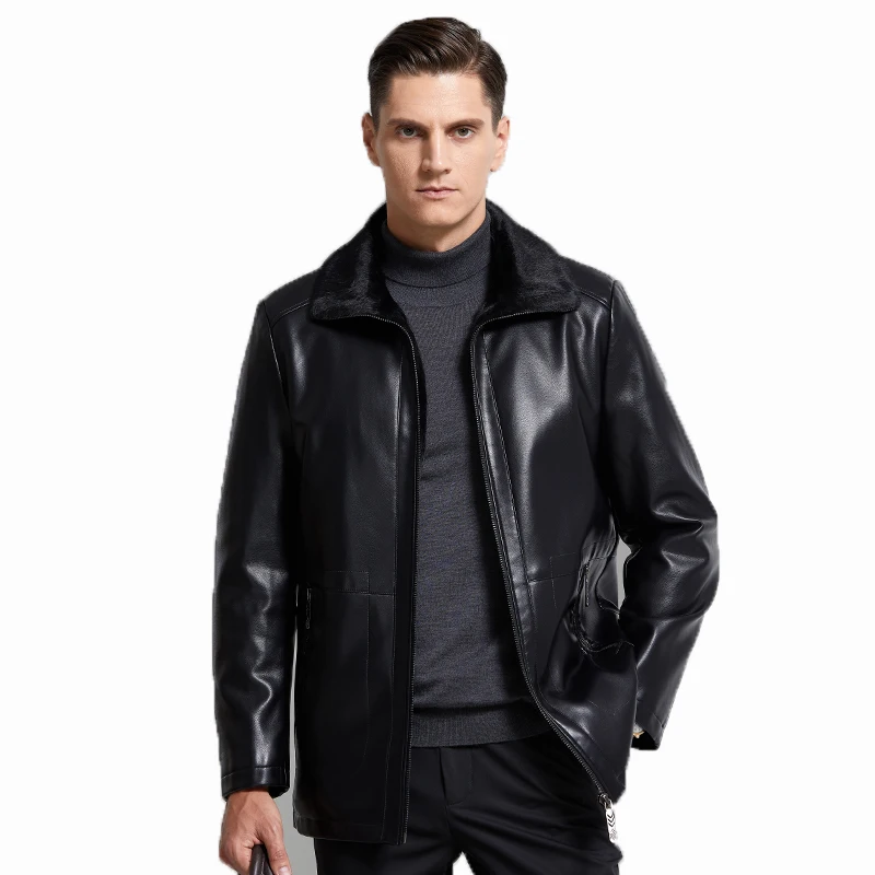 New Arrival Winter Leather Men Jackets Black/Coffee Men's Jacket Outdoor Winter Warm Fur Collar Fur Winter Jackets for Men!!
New Arrival Winter Leather Men Jackets Black/Coffee Men's Jacket Outdoor Winter Warm Fur Collar Fur Winter Jackets for Men!!