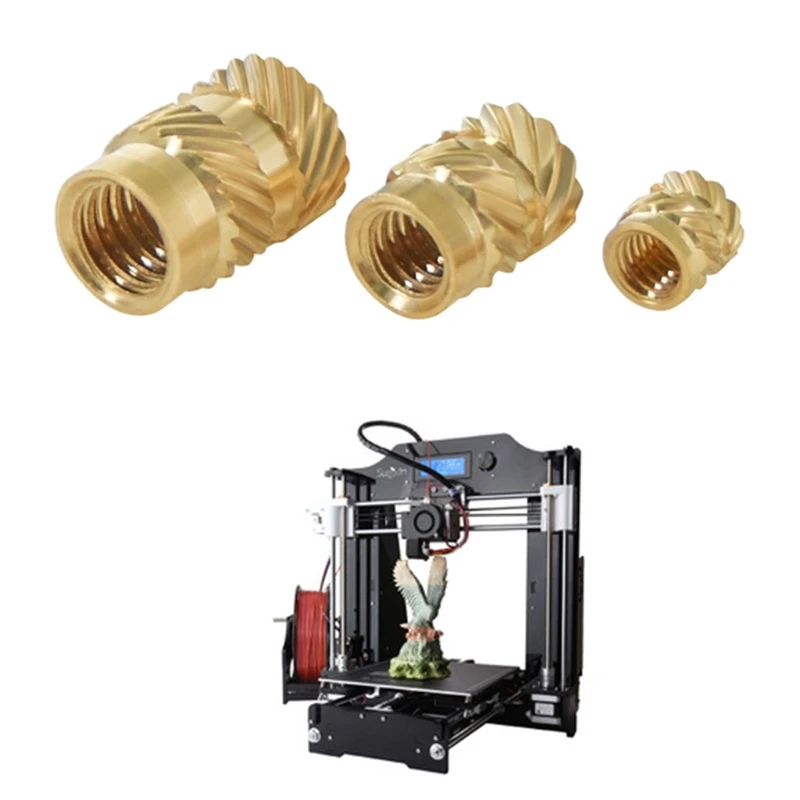 M3 Brass Hot Melt Inset Nut Heating Molding Copper Thread Inserts Double Twill Knurled Injection Brass Nut SL-type100pcs
M3 Brass Hot Melt Inset Nut Heating Molding Copper Thread Inserts Double Twill Knurled Injection Brass Nut SL-type100pcs