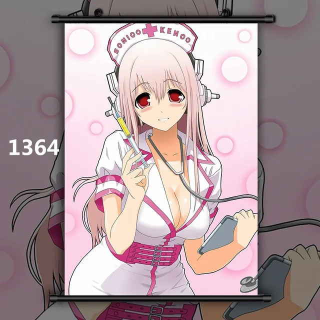 Супер Sonico манга Сексуальная Настенная картина на холсте аниме постеры и принты