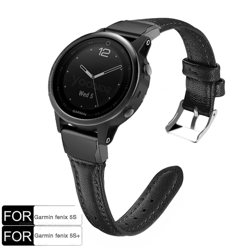 YOOSIDE Fenix 6S Pro Для женщин браслет 20 мм QuickFit ремешок для часов из натуральной кожи