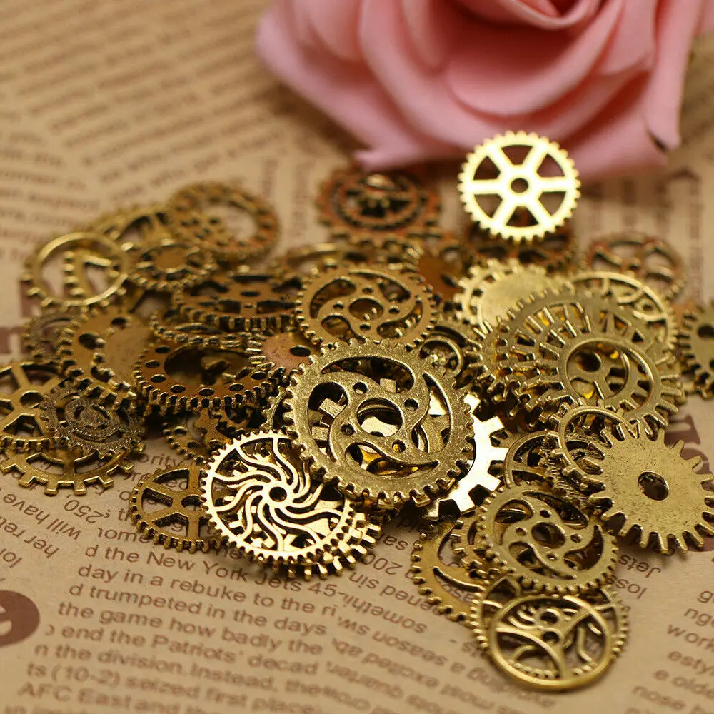 20Pcs Gears Wheel Steampunk Charms Metal Alloy Random Mixed Charms Pendants Lot For Necklace Bracelet Jewelry Making Findings
20Pcs Gears Wheel Steampunk Charms Metal Alloy Random Mixed Charms Pendants Lot For Necklace Bracelet Jewelry Making Findings