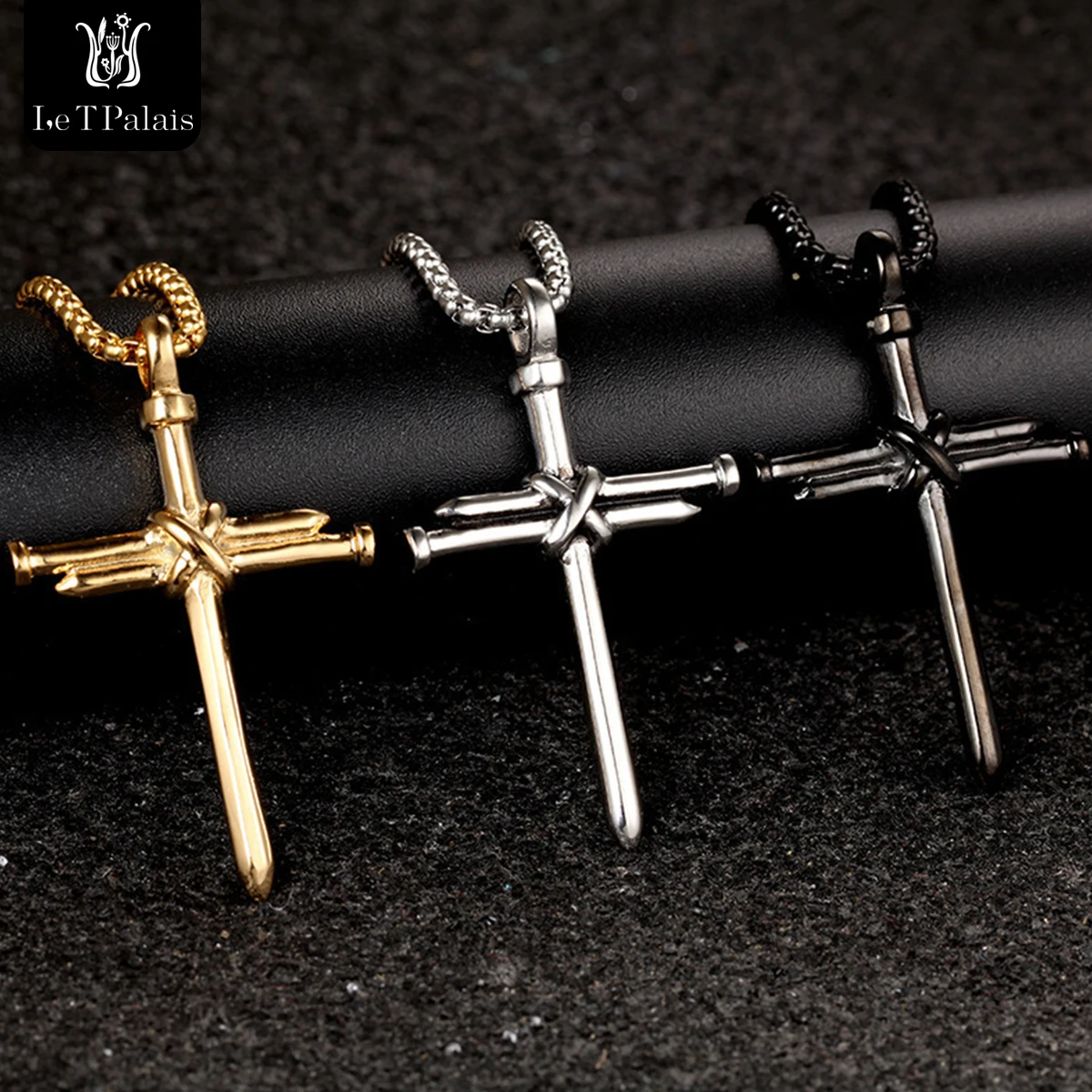 Le T Palais Simple Fashion Steel Nail Cross Pendant for Men Women Punk Style Personalized Christian religion Necklace Jewelry
Le T Palais Simple Fashion Steel Nail Cross Pendant for Men Women Punk Style Personalized Christian religion Necklace Jewelry