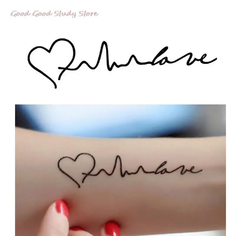 Black Heart Pattern Removable Waterproof Temporary Tattoo Body Art Sticker New
Black Heart Pattern Removable Waterproof Temporary Tattoo Body Art Sticker New