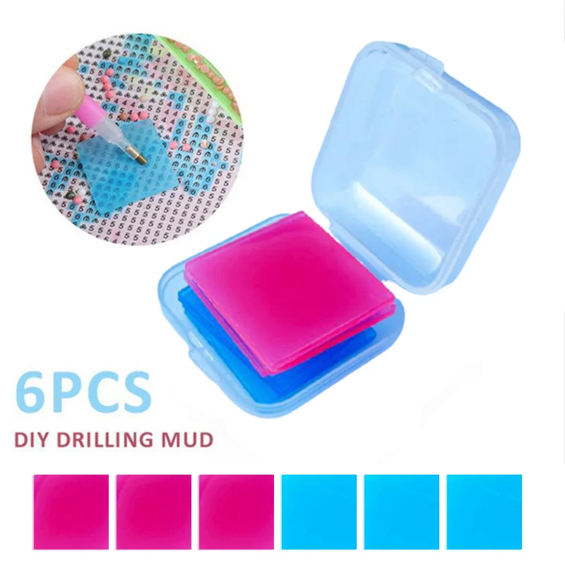 6Pcs 5D Diamond Painting Clay Drilling Mud DIY Dotting Painting Glue Art Tools DIY Crafts Drilling Mud With Storage Box
6Pcs 5D Diamond Painting Clay Drilling Mud DIY Dotting Painting Glue Art Tools DIY Crafts Drilling Mud With Storage Box
