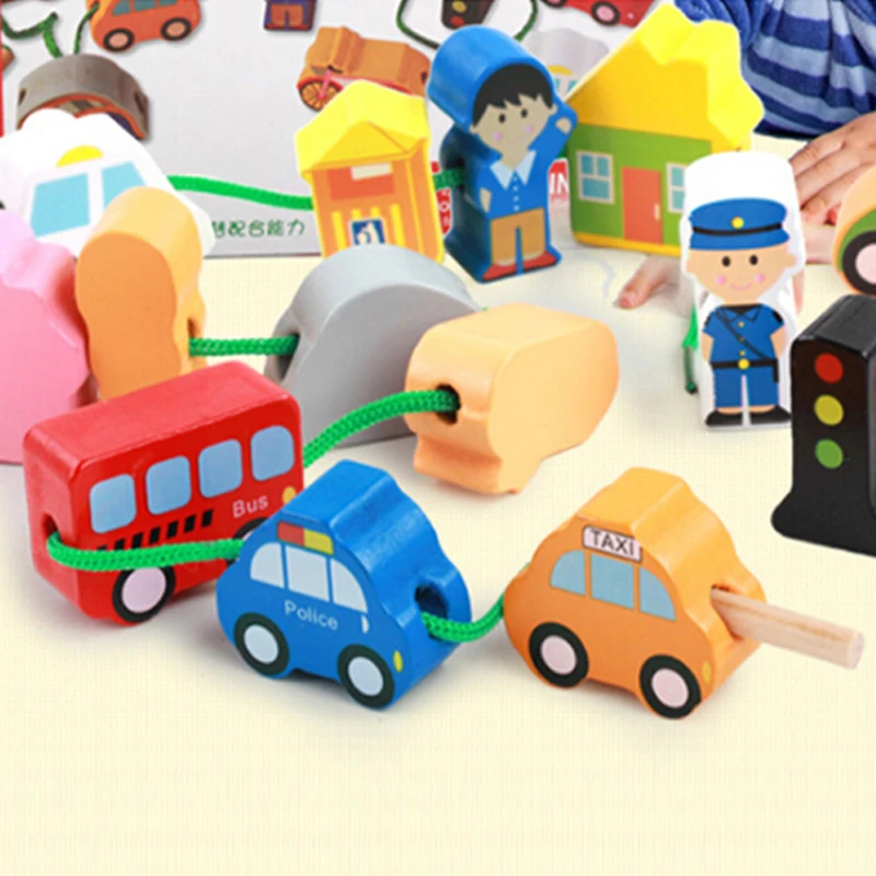 Wooden Toys Cartoon Animals Animal Fram Car Block Stringing Threading Beads Game Education Toy for Baby Boy Girl Kids Gift
Wooden Toys Cartoon Animals Animal Fram Car Block Stringing Threading Beads Game Education Toy for Baby Boy Girl Kids Gift