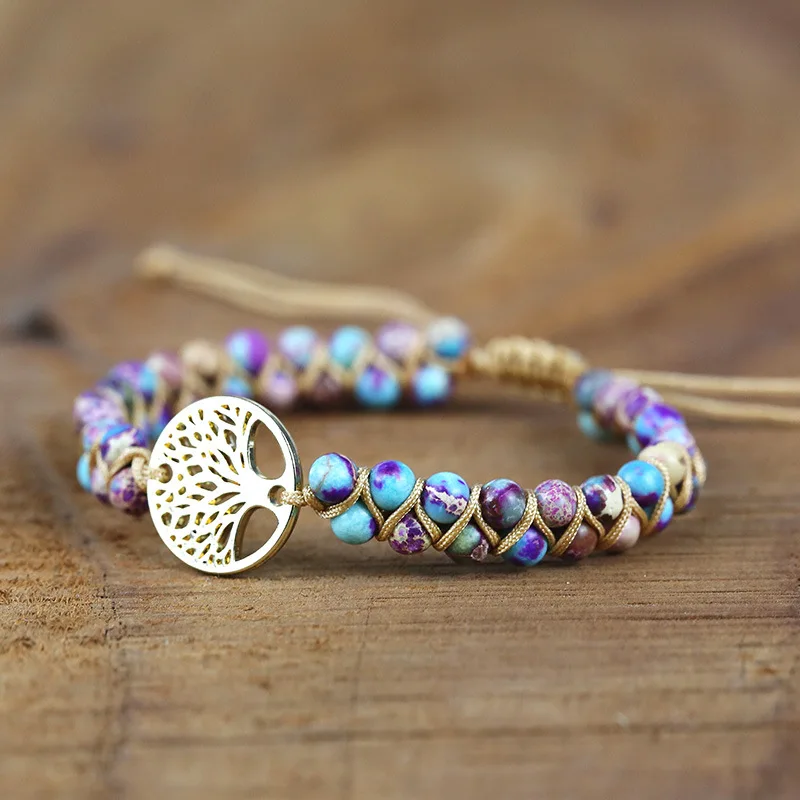 2021New Handicraft Life Tree Lovers Tree Charm Bracelets African Japser String Braided Bracelets Yoga Friendship Lover Bracelet
2021New Handicraft Life Tree Lovers Tree Charm Bracelets African Japser String Braided Bracelets Yoga Friendship Lover Bracelet