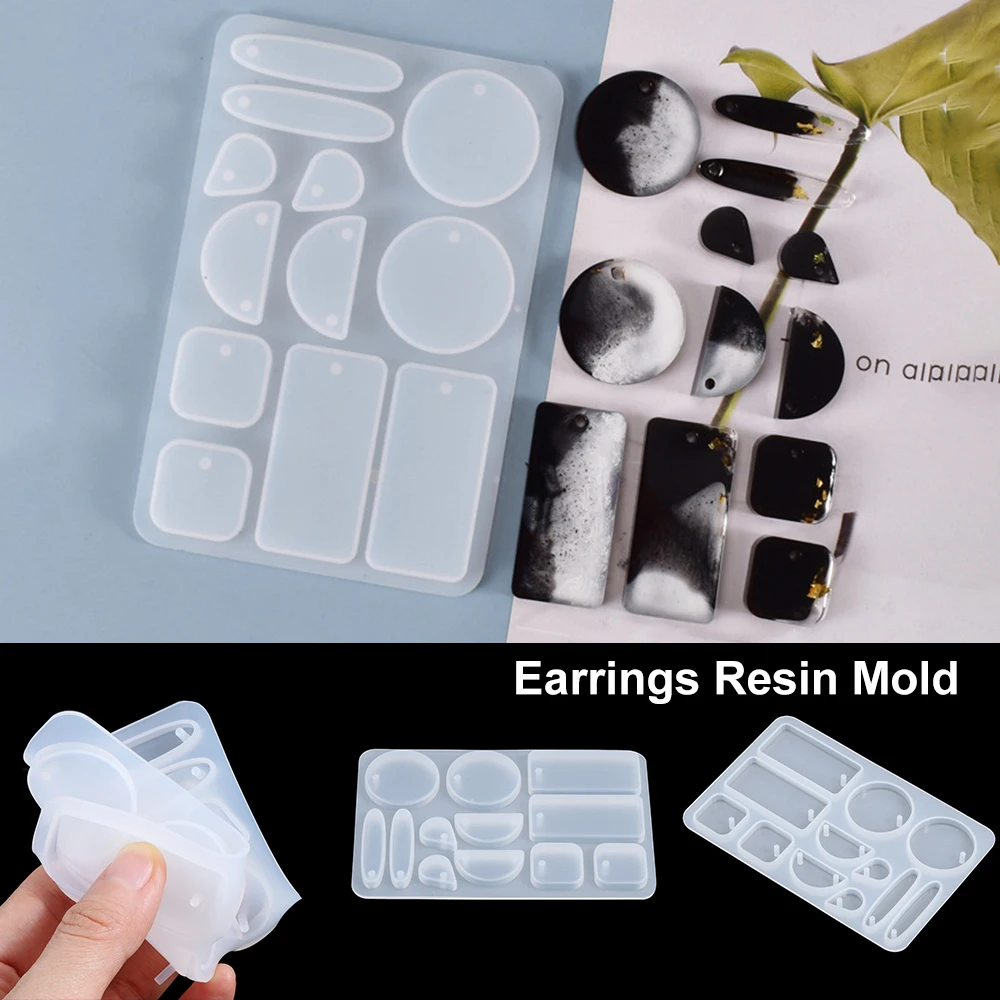Earring Pendant Silicone Mold Resin Crafts Mold Casting Mould DIY Jewelry Keychain Necklace Making Tools
Earring Pendant Silicone Mold Resin Crafts Mold Casting Mould DIY Jewelry Keychain Necklace Making Tools