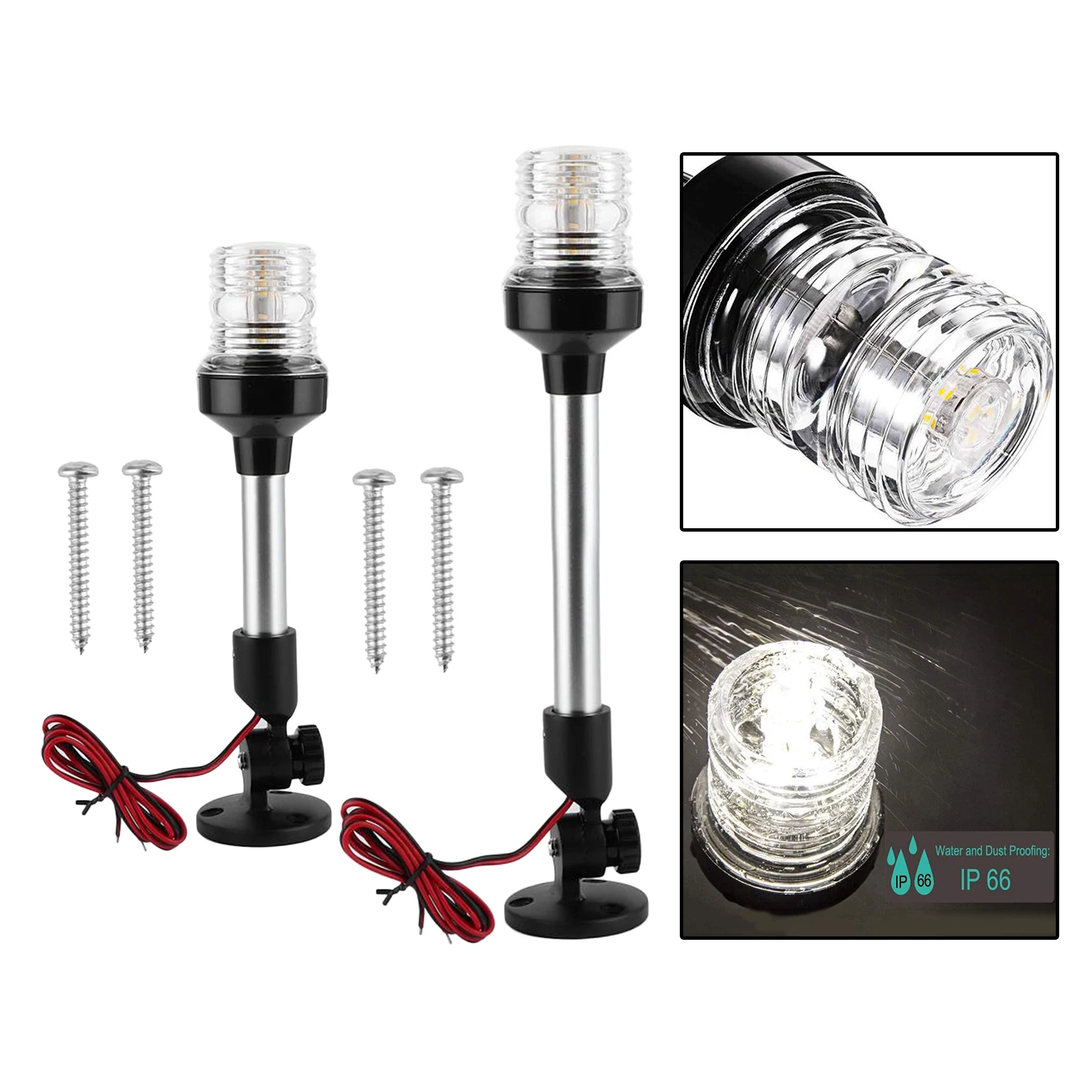 Fold Down LED Boat Navigation Light for Yacht Marine Stern Anchor Light 12~24 V Sailing Signal Light 4000~4500K Pure White
Fold Down LED Boat Navigation Light for Yacht Marine Stern Anchor Light 12~24 V Sailing Signal Light 4000~4500K Pure White