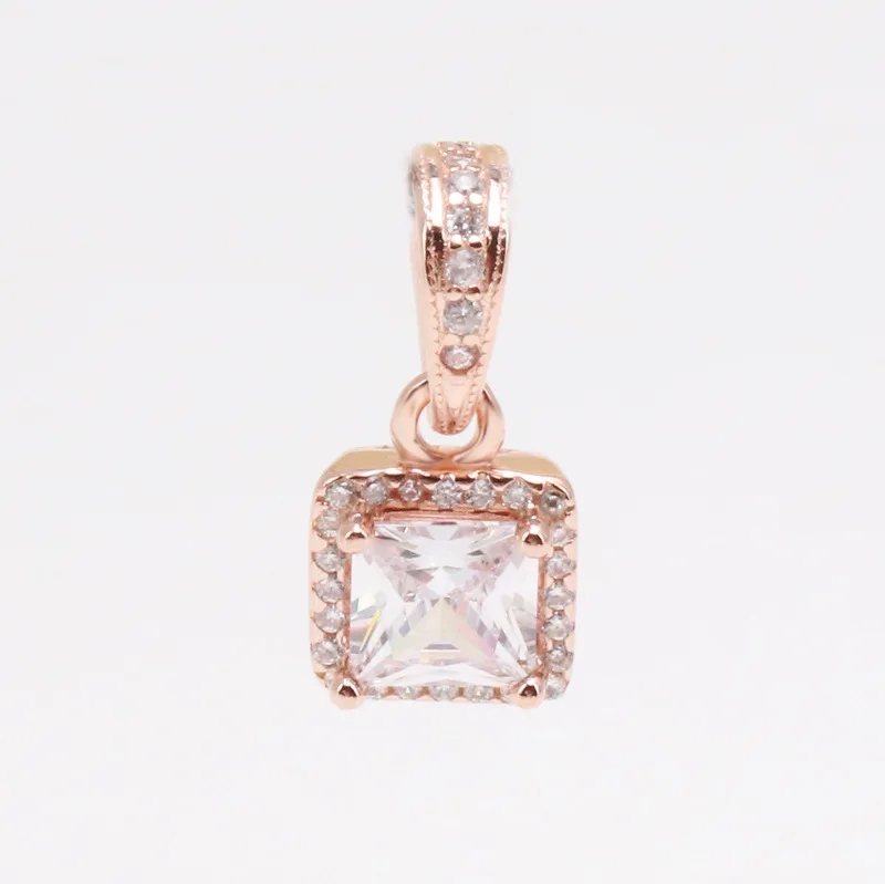 Authentic 925 Sterling Silver Charm Creative Rose Gold Square Fashion Pendant Fit Pandora Women Bracelet & Necklace Diy Jewelry
Authentic 925 Sterling Silver Charm Creative Rose Gold Square Fashion Pendant Fit Pandora Women Bracelet & Necklace Diy Jewelry