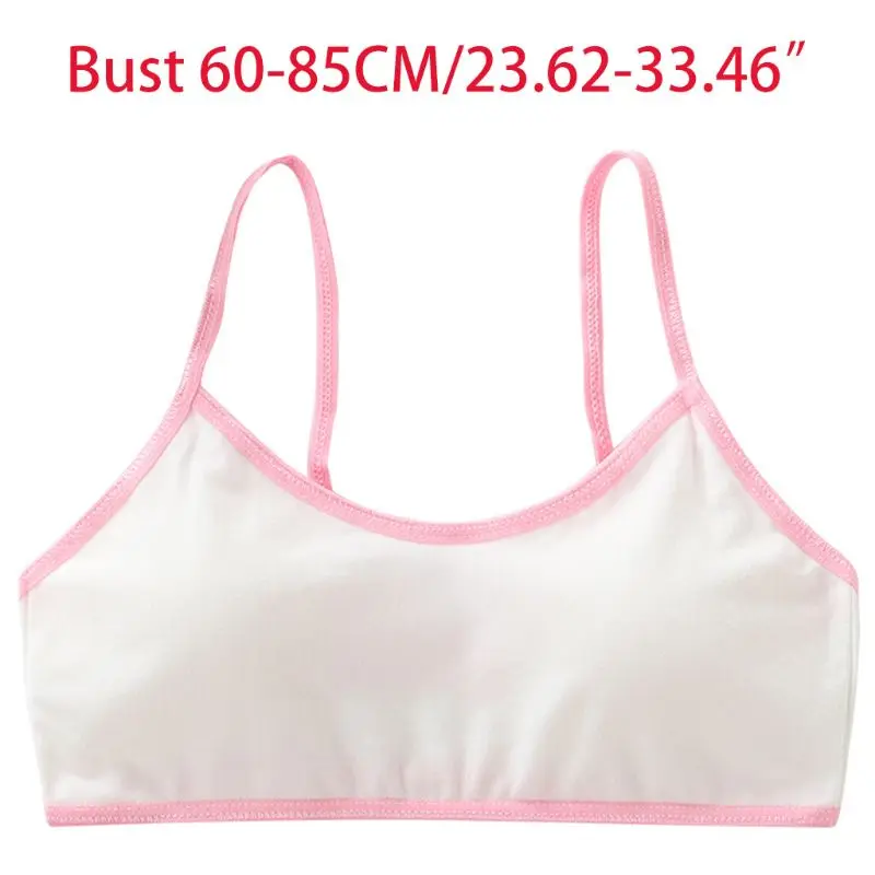 Student Puberty Girls Spaghetti Strap Training Bra Candy Color Block Trim Wirefree Underwear Removable Padded Sports Bralette Sl
Student Puberty Girls Spaghetti Strap Training Bra Candy Color Block Trim Wirefree Underwear Removable Padded Sports Bralette Sl
