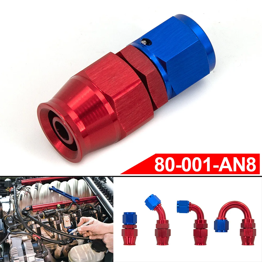 Universal PTEF AN8 straight 0 45 90 180 DEGREE REUSABLE SWIVEL PTFE HOSE END FITTING
Universal PTEF AN8 straight 0 45 90 180 DEGREE REUSABLE SWIVEL PTFE HOSE END FITTING