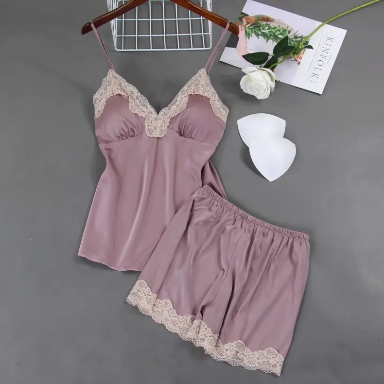 Летние женские пижамные комплекты с шортами, шелковые пижамы для дома, атласные сексуальные пижамы без рукавов, тонкие пижамы, нагрудные пр...
Летние женские пижамные комплекты с шортами, шелковые пижамы для дома, атласные сексуальные пижамы без рукавов, тонкие пижамы, нагрудные пр...