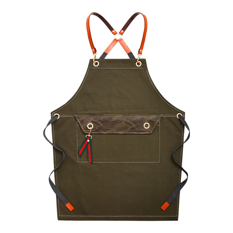 Chef Apron Cotton Canvas Cross Back Adjustable Apron with Pockets for Women and Dropshipping
Chef Apron Cotton Canvas Cross Back Adjustable Apron with Pockets for Women and Dropshipping