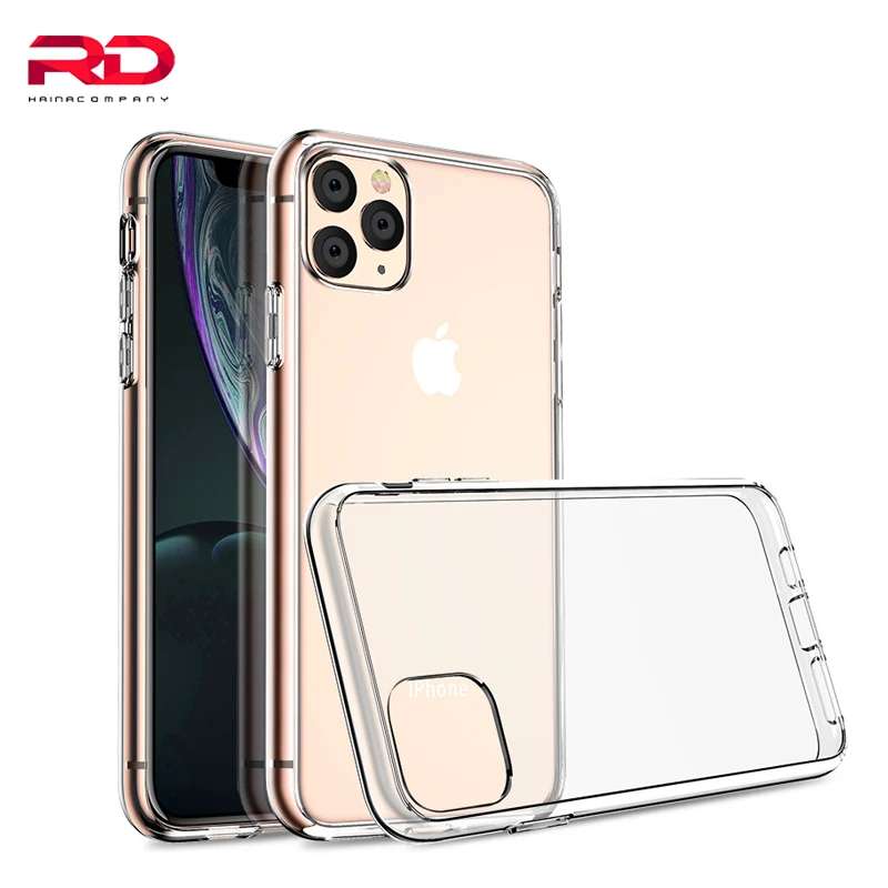Роскошный прозрачный мягкий чехол из ТПУ для iPhone 11 Pro Max 6 5 тонкий Прозрачный