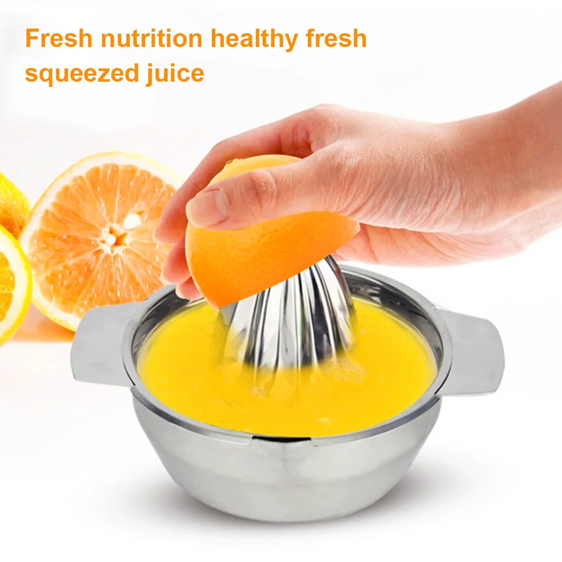 Stainless Steel Manual Juicer Lemon Orange Fruit Squeezer with Bowl Juicer Strainer Hand Pressed Juice Maker Kitchen Accessories
Stainless Steel Manual Juicer Lemon Orange Fruit Squeezer with Bowl Juicer Strainer Hand Pressed Juice Maker Kitchen Accessories