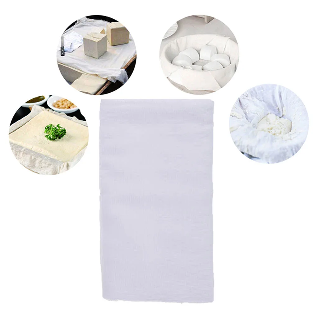 Durable Cheesecloth Tea Juice Tofu Filter Strainer Kitchen Cotton Mesh Cheese Cloth Cooking Tool
Durable Cheesecloth Tea Juice Tofu Filter Strainer Kitchen Cotton Mesh Cheese Cloth Cooking Tool