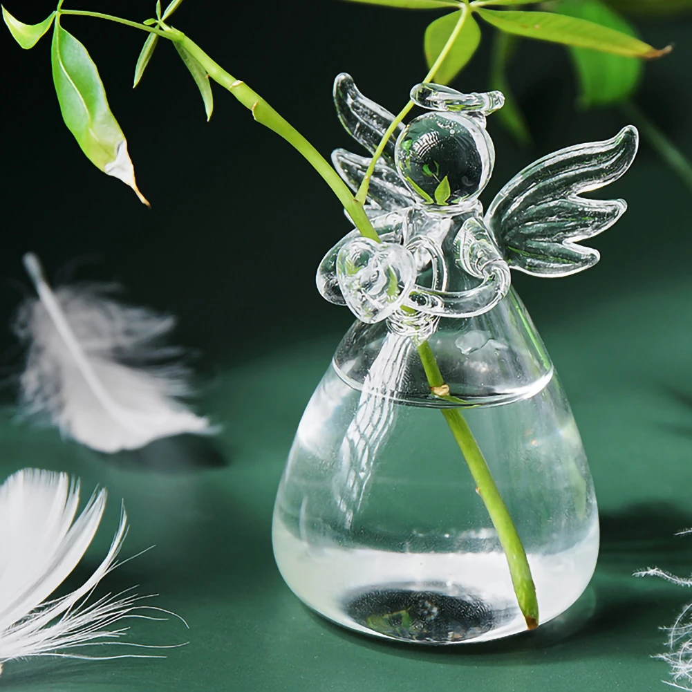 High Borosilicate Glass Vase Angel Creative Hydroponic Plant Transparent Flower Arranging Utensils Tabletop Home Bonsai Decor
High Borosilicate Glass Vase Angel Creative Hydroponic Plant Transparent Flower Arranging Utensils Tabletop Home Bonsai Decor