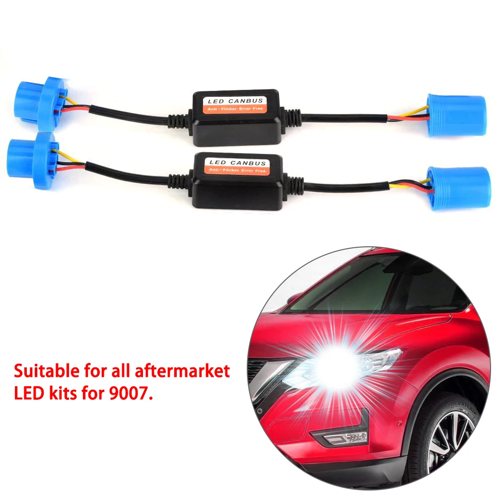 A Pair 9004 9007 HB5 LED Headlight Canbus Error Free Decoder Anti Hyper Blink Flash DC 12V Car Light Accessories Decoder Adapter
A Pair 9004 9007 HB5 LED Headlight Canbus Error Free Decoder Anti Hyper Blink Flash DC 12V Car Light Accessories Decoder Adapter