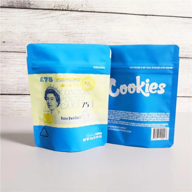 

COOKIES California SF 3.5g Mylar Bags White Runtz GEORGIA PIE MINNTZ Cake Mix Touch Skin Lemon nade bag packing