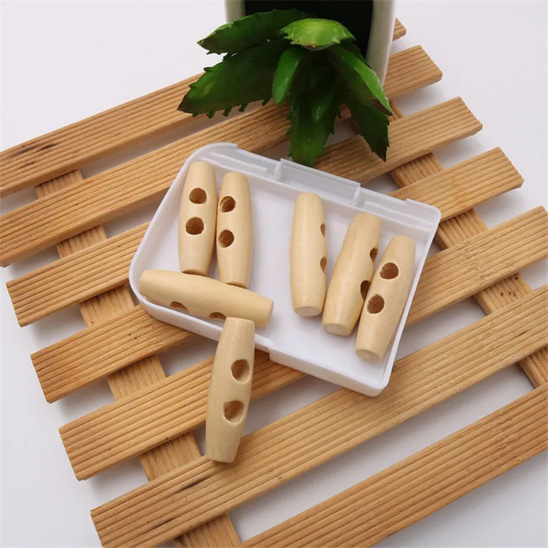 20Pcs/Set 2 Holes Horn Toggle Buttons For Clothing Handmade Natural Wooden Button DIY Crafts Scrapbooking For Sewing Accessories
20Pcs/Set 2 Holes Horn Toggle Buttons For Clothing Handmade Natural Wooden Button DIY Crafts Scrapbooking For Sewing Accessories