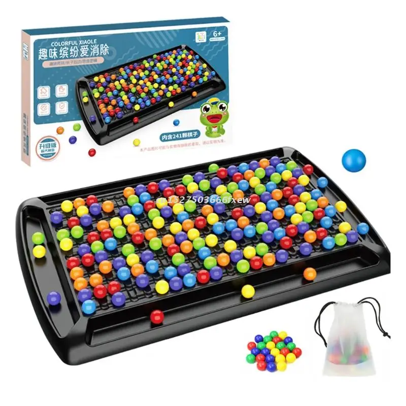 

Puzzle Magic Chess Board Games Rainbow Ball Set Elimination Training Colorful Interactive Jigsaw Educational Toys Kit