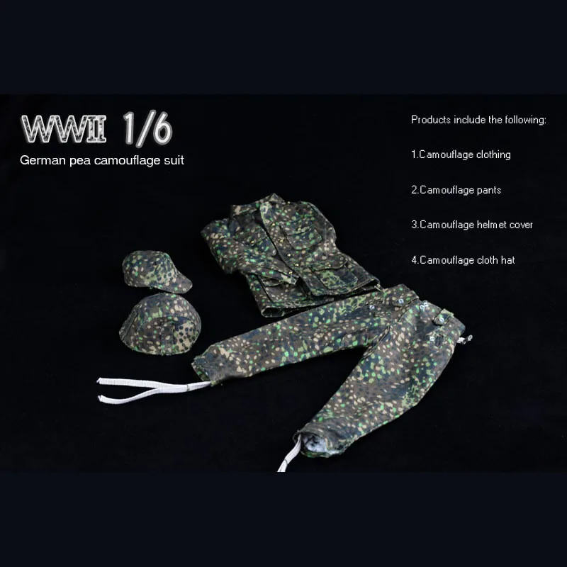 1/6 Scale German Army Clothing Pea Uniform Hat Helmet Coverforward Cap Clothes Suit Fit 12" Male Action Figure Doll
1/6 Scale German Army Clothing Pea Uniform Hat Helmet Coverforward Cap Clothes Suit Fit 12" Male Action Figure Doll