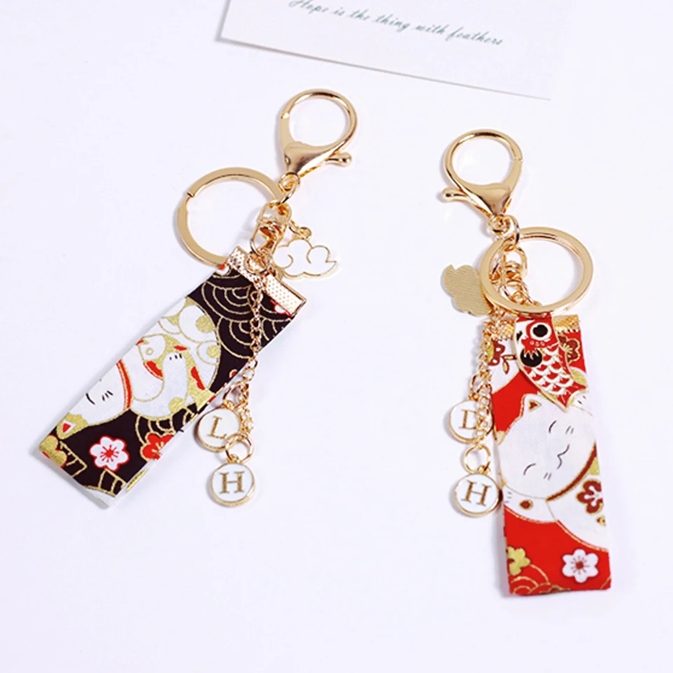 Japanese Omamori Lanyards Dispel Misfortune Lucky KeyHolder Koi KeyChain Pom Cat Key chain Bag Decor Keyfob with Chains Letter
Japanese Omamori Lanyards Dispel Misfortune Lucky KeyHolder Koi KeyChain Pom Cat Key chain Bag Decor Keyfob with Chains Letter