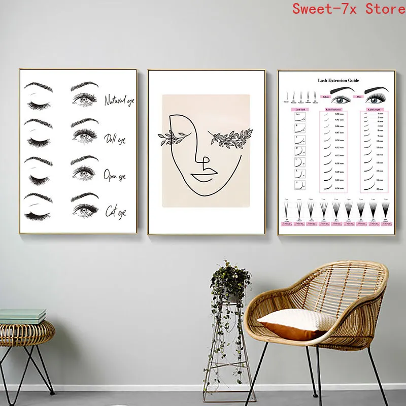 Modern Fashion Eyelash Makeup Canvas Painting Art Nordic Posters and Prints Wall Pictures for Living Room Decoration Frameless
Modern Fashion Eyelash Makeup Canvas Painting Art Nordic Posters and Prints Wall Pictures for Living Room Decoration Frameless