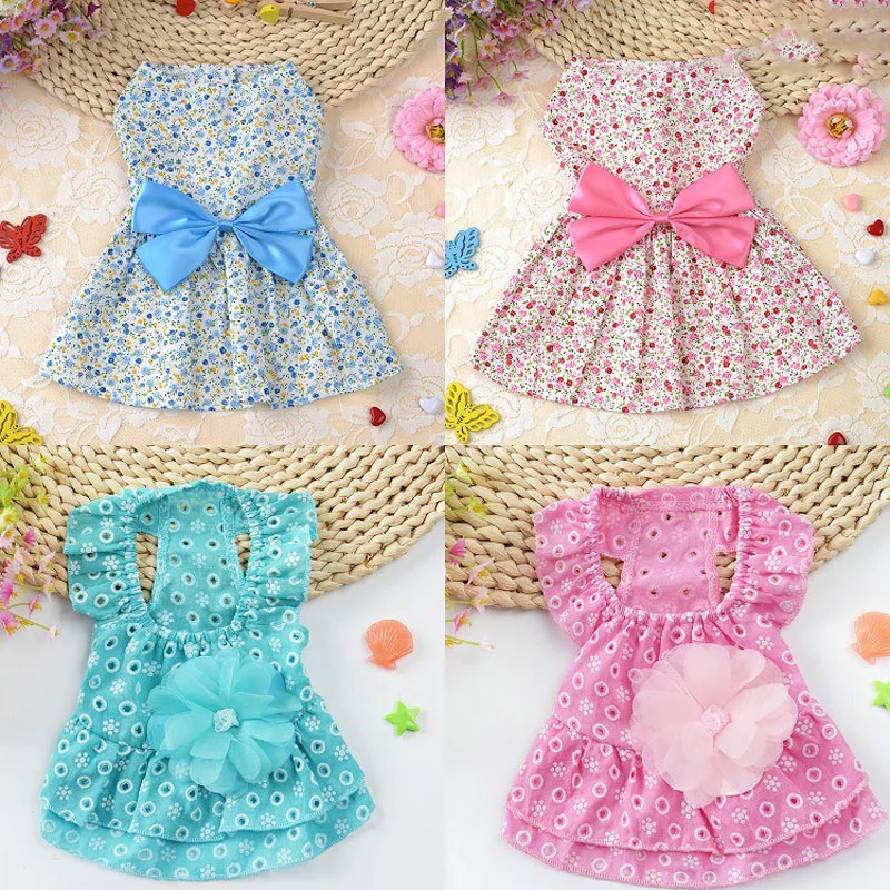 Pet Puppy Dress With Pink Floral Dogs Clothes Bow Elastic Lace Dogs Dresses XS XL Size Spring Summer Dog Skirt
Pet Puppy Dress With Pink Floral Dogs Clothes Bow Elastic Lace Dogs Dresses XS XL Size Spring Summer Dog Skirt
