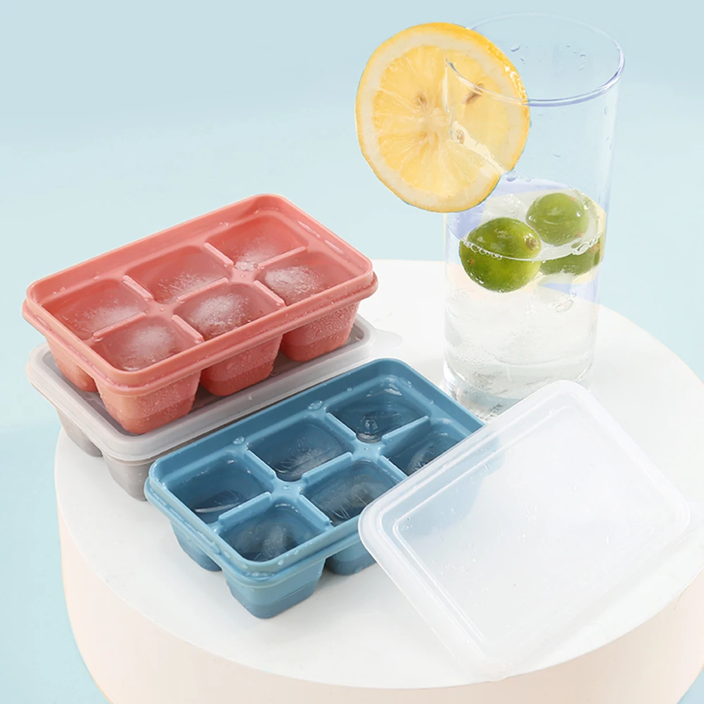 Soft Bottom Ice Cube Mold(Set of 3) 6-Ice Tray flexible non-toxic with Leak-proof Lid Stackable structure Smoothie DIY Shakes
Soft Bottom Ice Cube Mold(Set of 3) 6-Ice Tray flexible non-toxic with Leak-proof Lid Stackable structure Smoothie DIY Shakes