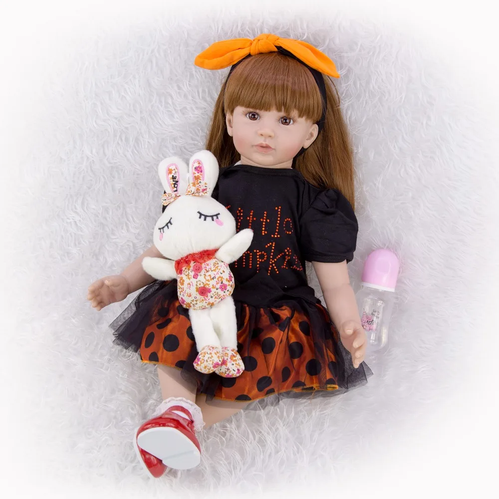 Lovely 60 cm Reborn Toddler Dolls 24 Inch Lifelike Princess Bebes Reborn silicone vinyl Doll For Kids Children's Day Gifts Dolls
Lovely 60 cm Reborn Toddler Dolls 24 Inch Lifelike Princess Bebes Reborn silicone vinyl Doll For Kids Children's Day Gifts Dolls