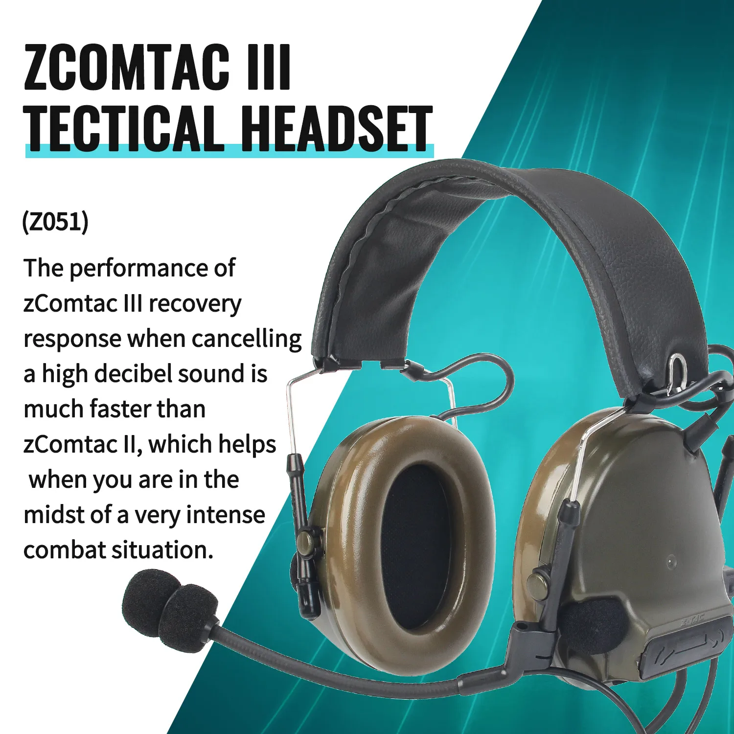 Z-TAC Peltor Comtac III Tactical Headphones Active Noise Canceling Shooting Headset U94 PTT For Walkie-talkie Softair Z051
Z-TAC Peltor Comtac III Tactical Headphones Active Noise Canceling Shooting Headset U94 PTT For Walkie-talkie Softair Z051