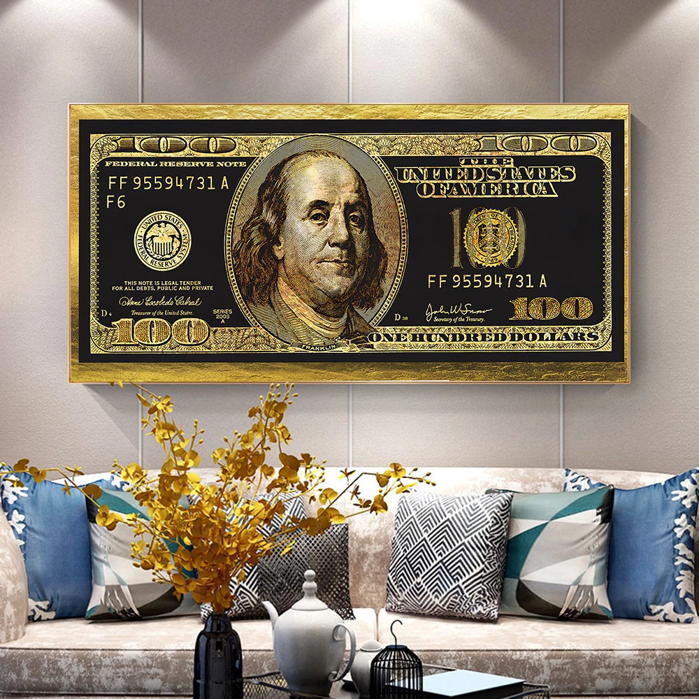 Golden Dollar Inspirational Canvas Art Posters And Prints Silver Money Canvas Paintings On the Wall Art Picture For Living Room
Golden Dollar Inspirational Canvas Art Posters And Prints Silver Money Canvas Paintings On the Wall Art Picture For Living Room