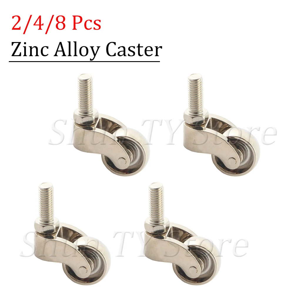 2/4/8Pcs Heavy Duty Zinc Alloy Universal Wheel Swivel Caster Wheels Silent Threaded Stem Furniture Caster For Sofa Cabinet Chair
2/4/8Pcs Heavy Duty Zinc Alloy Universal Wheel Swivel Caster Wheels Silent Threaded Stem Furniture Caster For Sofa Cabinet Chair
