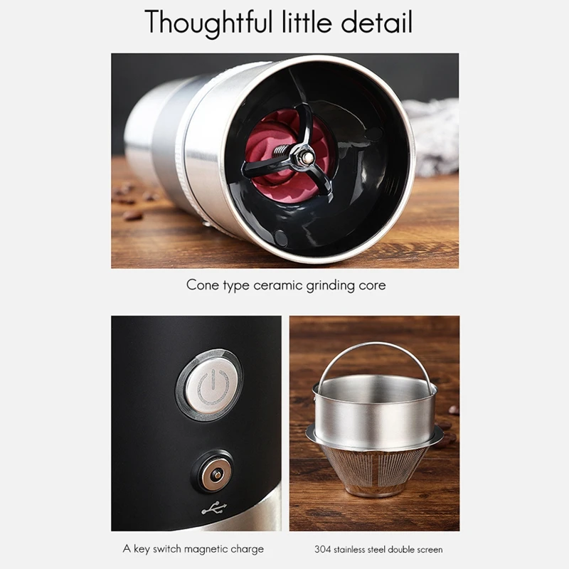 USB Electric Coffee Cup Portable Creative Office Household Automatic Coffee Machine Grinding Coffee Pot
USB Electric Coffee Cup Portable Creative Office Household Automatic Coffee Machine Grinding Coffee Pot