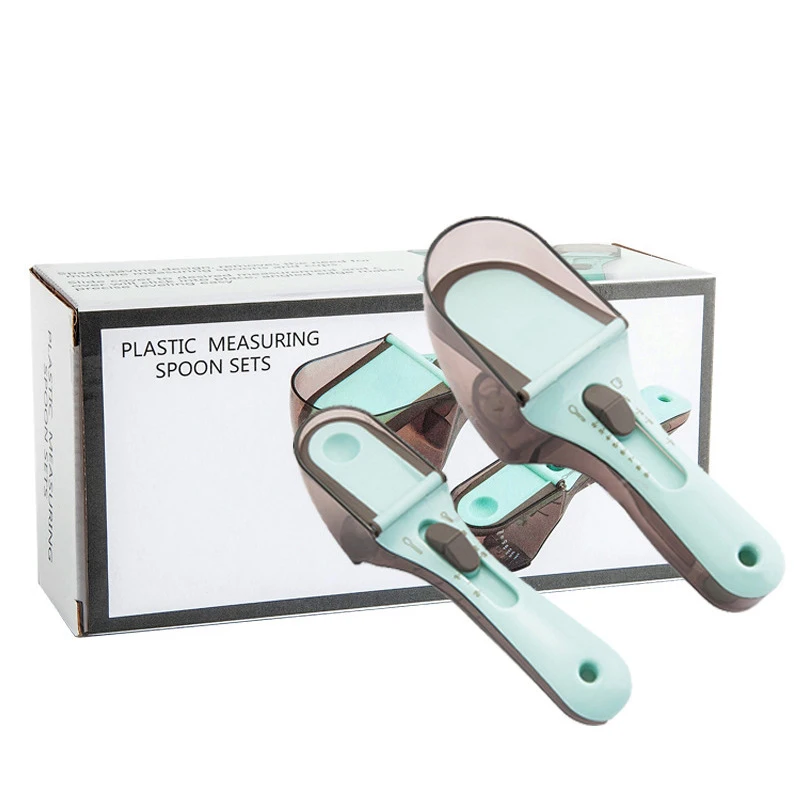 2 Pcs Cups Solid Powder Liquid Measurement Baking Tool Adjustable Measuring Spoons with Magnetic Snaps Multifunctional
2 Pcs Cups Solid Powder Liquid Measurement Baking Tool Adjustable Measuring Spoons with Magnetic Snaps Multifunctional