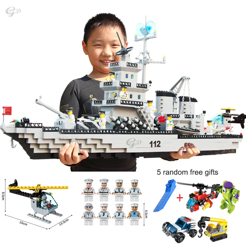 1 Set 910pcs Large Ship As City Technic Series Engineering Blocks Set Mini Figures Model Blocks Toys for Boys Children Gifts
1 Set 910pcs Large Ship As City Technic Series Engineering Blocks Set Mini Figures Model Blocks Toys for Boys Children Gifts