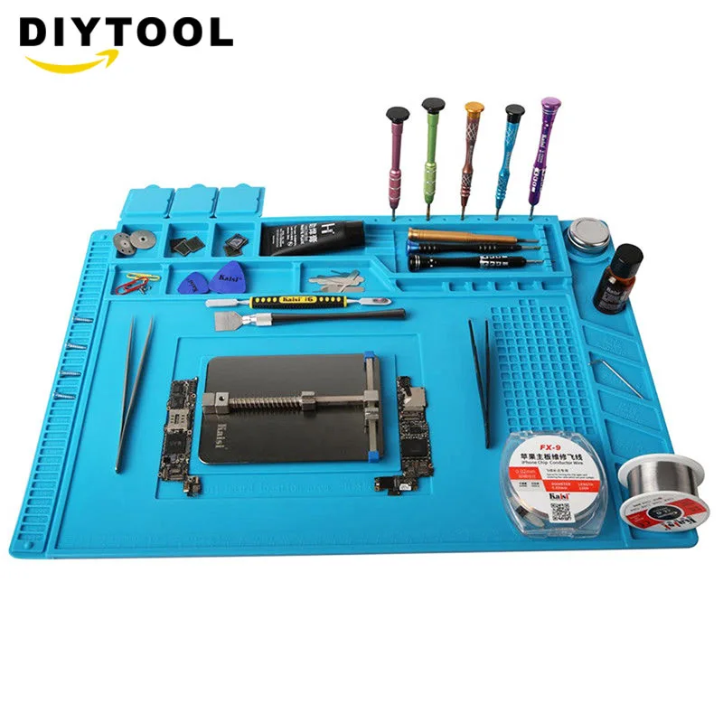 ESD Heat Insulation Working Mat Heat-resistant Soldering Station Iron Phone PC Repair Insulation Silicone Pad Platform
ESD Heat Insulation Working Mat Heat-resistant Soldering Station Iron Phone PC Repair Insulation Silicone Pad Platform
