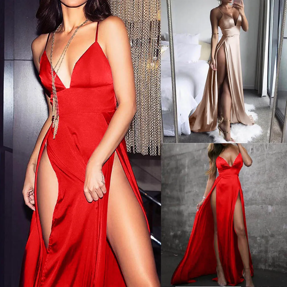 WenQing High-Split Maxi Sexy Women Solid Evening Party Dresses Clubwear Long Sleeveless Dress Women Sexy Women 2021 Fashion
WenQing High-Split Maxi Sexy Women Solid Evening Party Dresses Clubwear Long Sleeveless Dress Women Sexy Women 2021 Fashion