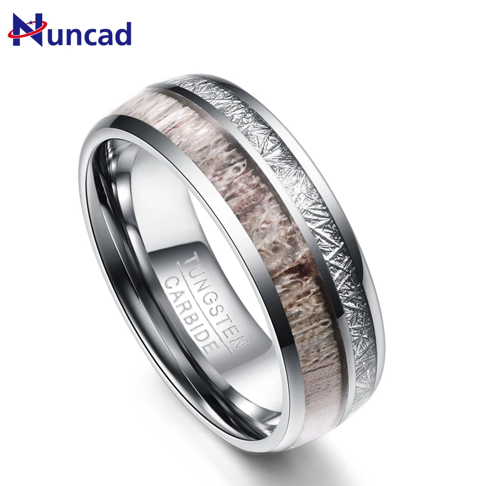 Nuncad 7-12 8MM wide true antler tungsten polished rings dome double groove inlaid iridescent stone tungsten carbide rings T081R
Nuncad 7-12 8MM wide true antler tungsten polished rings dome double groove inlaid iridescent stone tungsten carbide rings T081R