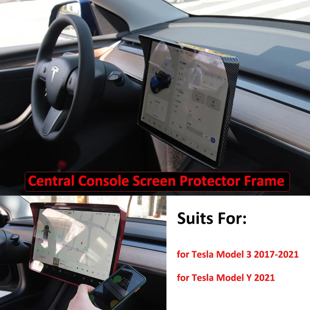for Tesla Model 3 Y 2017-2023 Central Console Screen 15'' Sunshade Frame Protective ABS Model3 Car Interior Accessories Cover 
for Tesla Model 3 Y 2017-2023 Central Console Screen 15'' Sunshade Frame Protective ABS Model3 Car Interior Accessories Cover