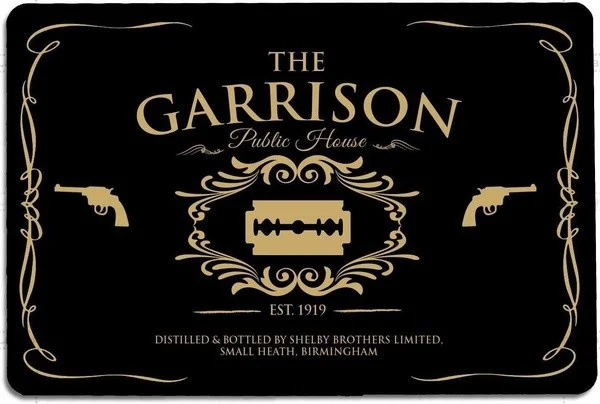 Garrison Public Room Gold and Bla Metal Logo Wall Art Bar Tin Sign (20*30cm)
Garrison Public Room Gold and Bla Metal Logo Wall Art Bar Tin Sign (20*30cm)