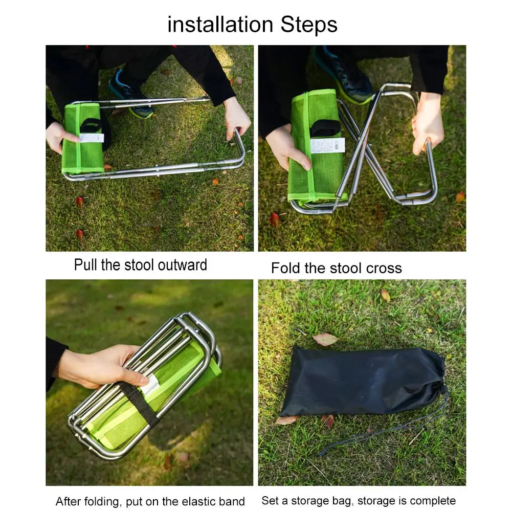 Stainless Steel Spring Folding Chair Stool 600D Oxford cloth for Outdoor Fishing Camping Barbecue Four colors
Stainless Steel Spring Folding Chair Stool 600D Oxford cloth for Outdoor Fishing Camping Barbecue Four colors