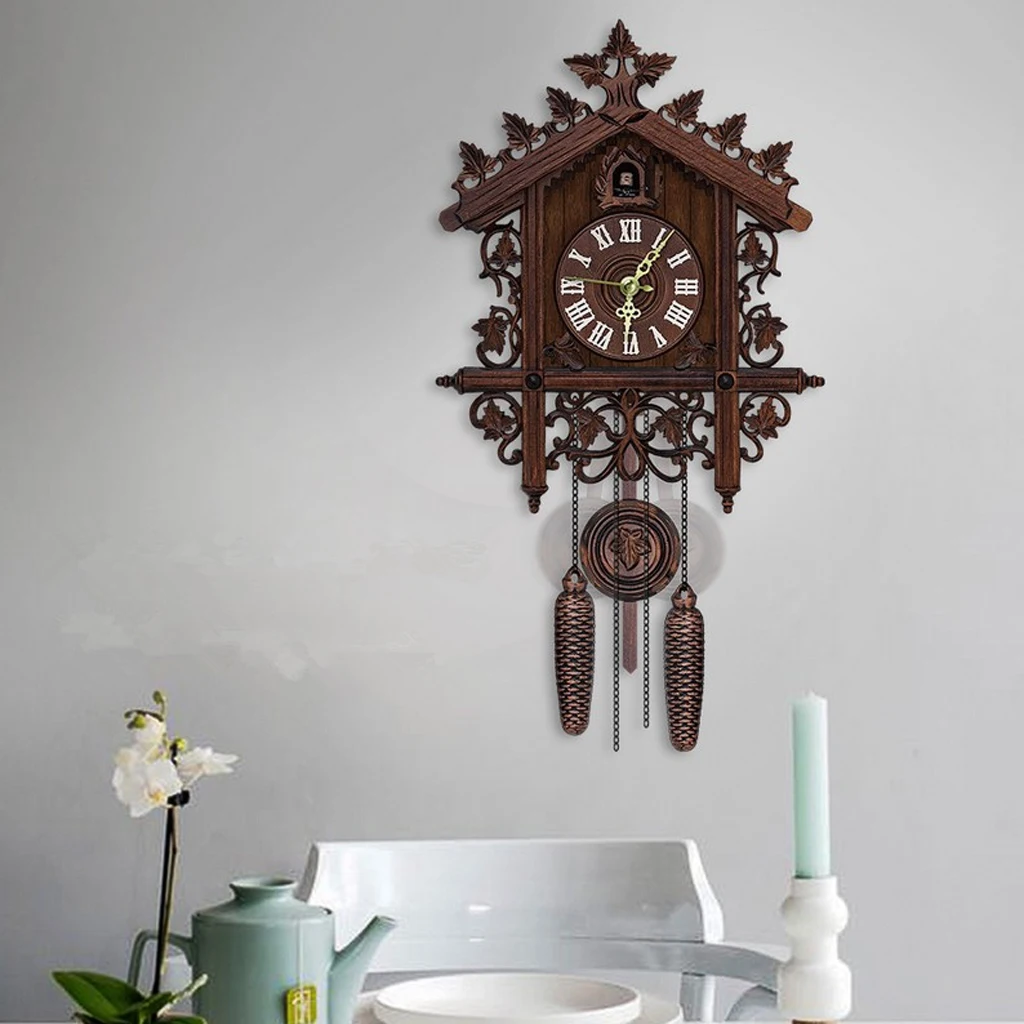 Vintage Wood Cuckoo Clock Wall Hanging Craft Clock For Home Restaurant Decoration Art Lounge
Vintage Wood Cuckoo Clock Wall Hanging Craft Clock For Home Restaurant Decoration Art Lounge