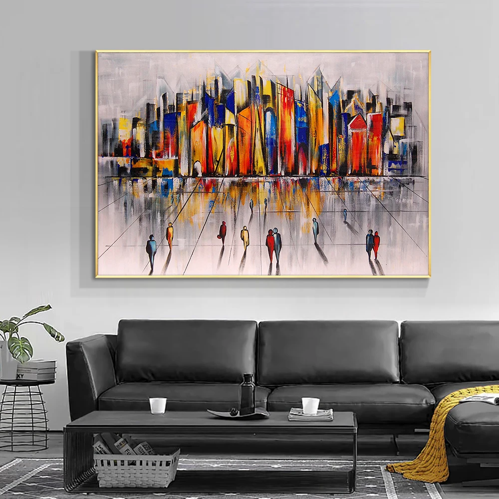 Abstract Colorful Building Oil Painting On Canvas 100% Hand Painted Modern Wall Art Pictures For Living Room Home Decoration
Abstract Colorful Building Oil Painting On Canvas 100% Hand Painted Modern Wall Art Pictures For Living Room Home Decoration