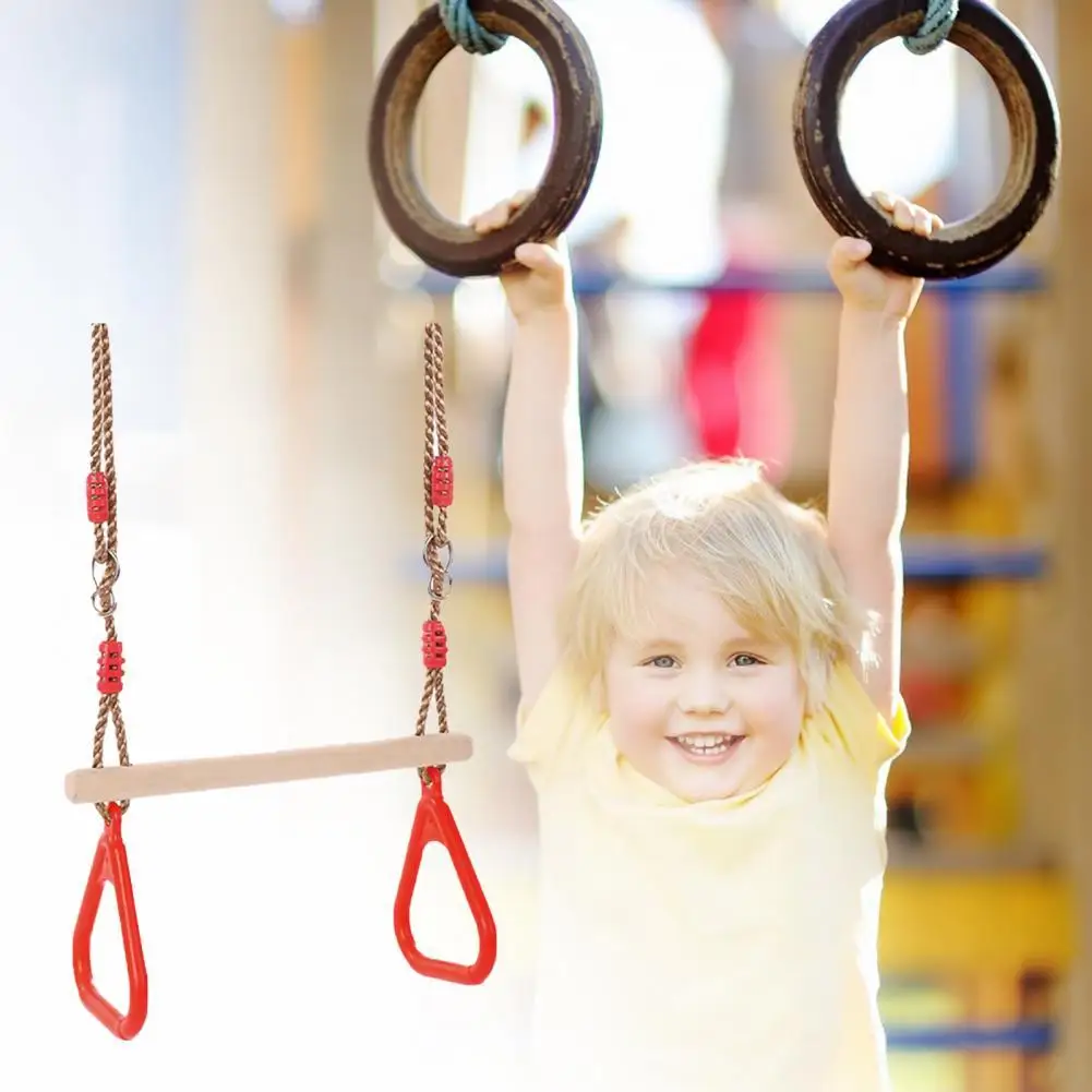 1 Children's Fitness Equipment Gym Swing Rings Triangular Shape Sports Equipment Wooden Outdoor Safety Gym Swing Rings for Kids
1 Children's Fitness Equipment Gym Swing Rings Triangular Shape Sports Equipment Wooden Outdoor Safety Gym Swing Rings for Kids