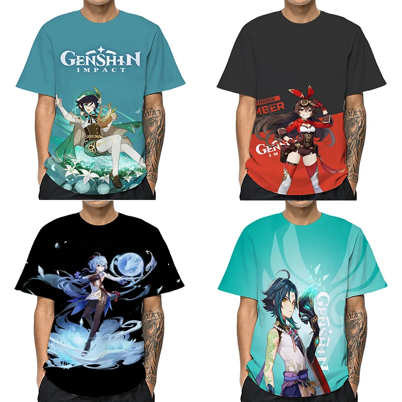 Harajuku Unisex Genshin Impact 3D Print T Shirts Men Short Sleeve T-shirts Cartoon Anime Tshirts Camiseta Summer Male Loose Tops
Harajuku Unisex Genshin Impact 3D Print T Shirts Men Short Sleeve T-shirts Cartoon Anime Tshirts Camiseta Summer Male Loose Tops