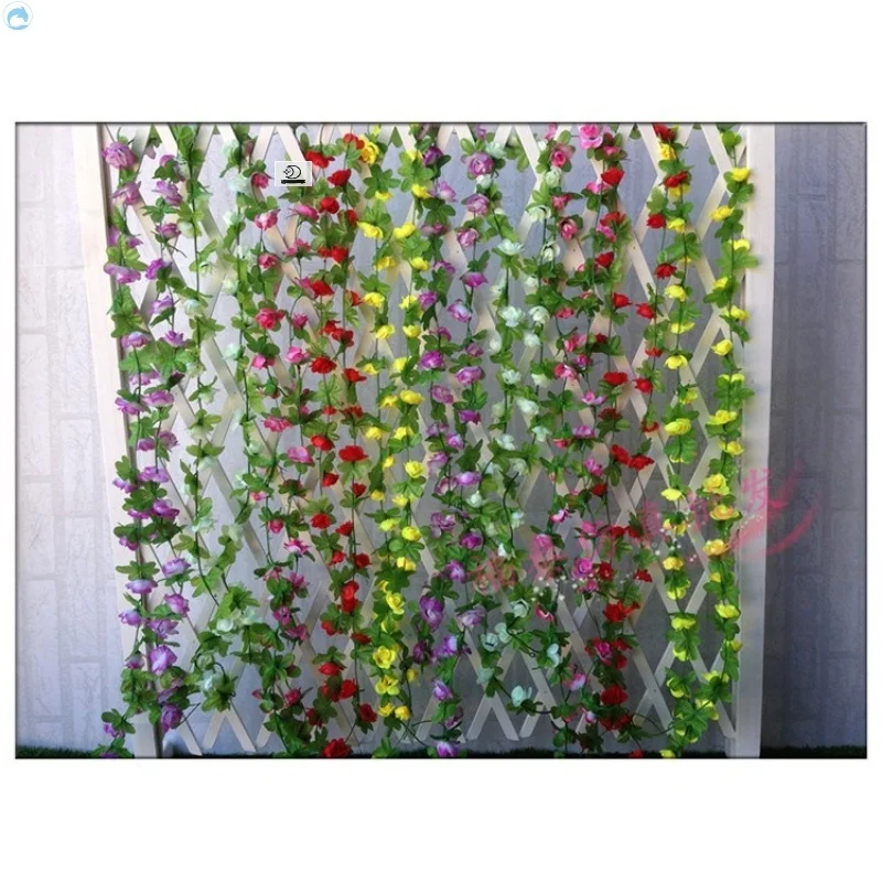 Simulation small flower rattan decoration pipe indoor plastic rattan decoration room false green plastic leaf rose
Simulation small flower rattan decoration pipe indoor plastic rattan decoration room false green plastic leaf rose