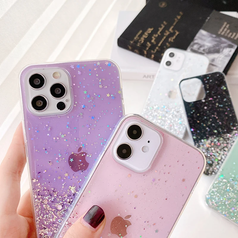 Glitter Sequins Clear Phone Cases For Samsung S30 S20 Plus Note 20 Ultra A51 A71 A42 A12 A41 A21 A01 M31 Soft Epoxy Phone Cover 
Glitter Sequins Clear Phone Cases For Samsung S30 S20 Plus Note 20 Ultra A51 A71 A42 A12 A41 A21 A01 M31 Soft Epoxy Phone Cover