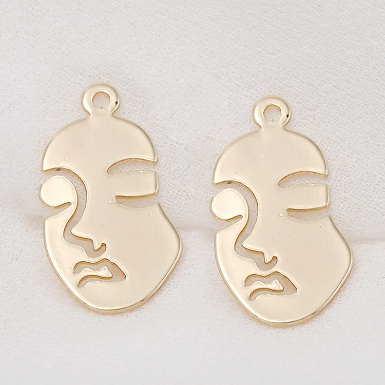 Glossy Face Charms Pendants DIY Jewelry Findings Earrings Accessories 14K Gold Plated Jewellery Making Supplies 
Glossy Face Charms Pendants DIY Jewelry Findings Earrings Accessories 14K Gold Plated Jewellery Making Supplies